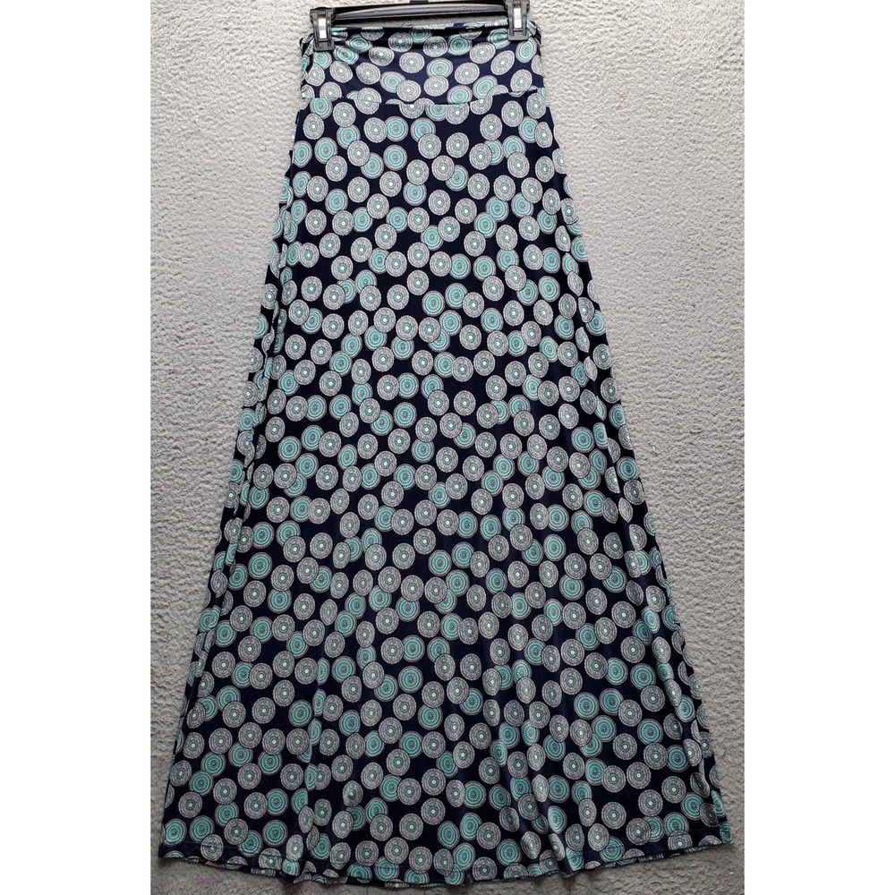 GILLI Long Maxi Skirt Womens Small Multicolor Medallion Print Boho Chic Pull On